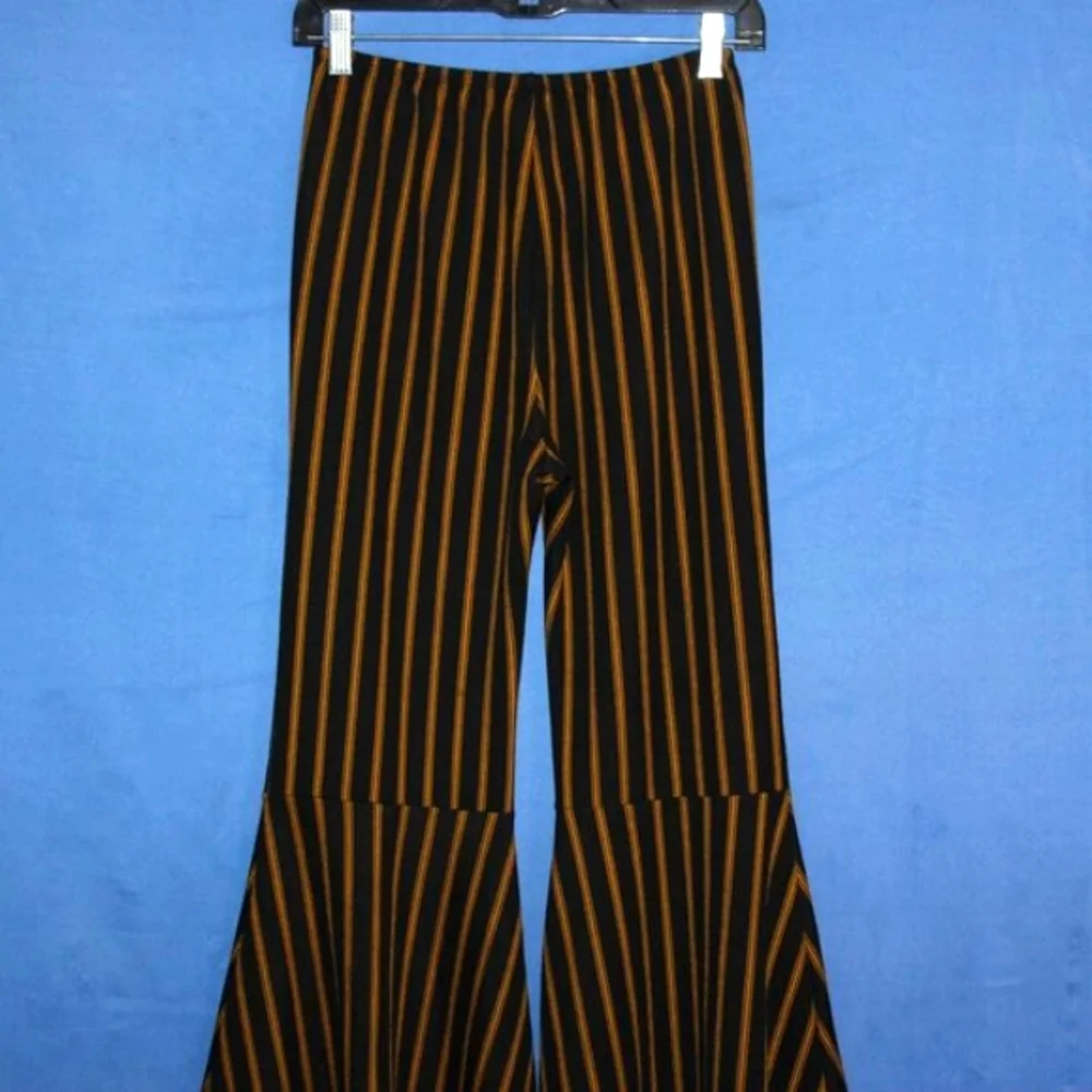 VAMP Vintage Stripe Flare Pants Wide Leg Medium - Picture 6 of 7